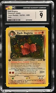 DARK DUGTRIO Team Rocket 1st Edition Holo Rare #6 CGC 9 Vintage Pokemon - Picture 1 of 2