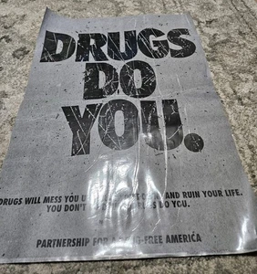 Drugs Do You Talk Drug Free Poster Vintage Laminated School Counselor - Bild 1 von 4