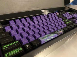 Open-Box EVANGELION EVA-01 ASUS ROG Strix Scope RX Keyboard Red Switches - Picture 1 of 14