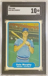1982 Fleer DALE MURPHY #443 SGC 10 (GEM MINT) LOW POP. Braves - Picture 1 of 1