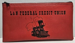 L&N Federal Credit Union Bank Geld Kaution Reißverschluss Tasche - Bild 1 von 5