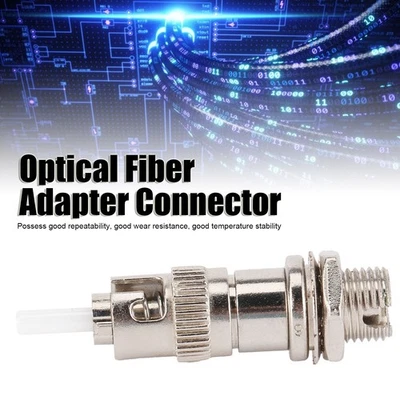 Optical Fiber Adapter Connector ST Male - FC Female Coupler Converter Carrier - Image 1 of 4