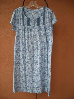 CROFT & BARROW ~ Camisón tejido manga corta para mujer ~ Talla M Foto 1 de 3