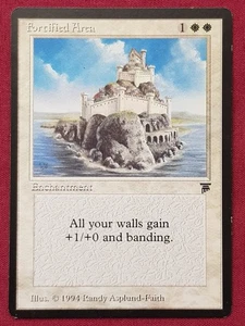 Magic The Gathering LEGENDS FORTIFIED AREA white card MTG - Picture 1 of 2