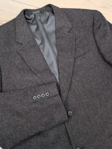 BOTANY 500 Hombre Gris Carbón CAMELLO PELO Abrigo Deportivo Traje Chaqueta Blazer 42L - Imagen 1 de 9