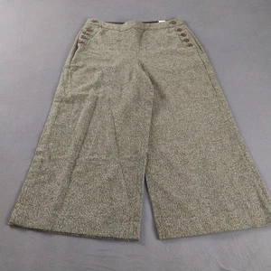 Banana Republic Cropped Wide Leg Pants Womens Size 10 Green NWT  - Picture 1 of 15