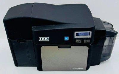 TESTED HID Fargo DTCII DTC4250E Color ID Card Badge Printer Encoder Ethernet USB - Image 1 of 4
