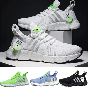 Mens Womens Gym Trainers Casual Sports Athletic Running Shoes Sneakers Size 3-10 - Picture 1 of 10