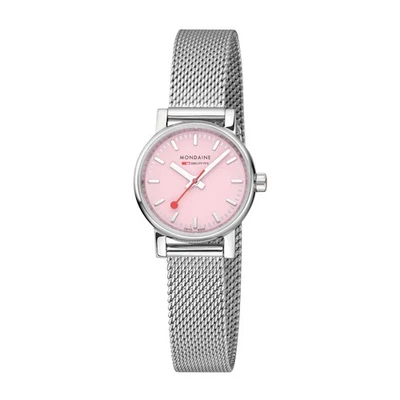 Reloj Mujer Mondaine Rosa MSE.26130.SM Evo2 Petite 26Mm Cristal Zafiro Foto 1 de 4