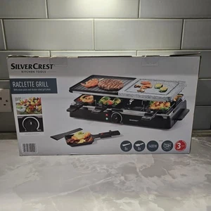 Silvercrest SRG1200A1 Raclettegrill für 8 antihaftbeschichtete, abnehmbare Plattenpfannen - Bild 1 von 10