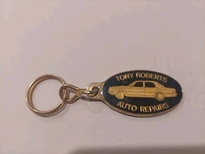 Tony Roberts Auto Repairs Metal Enamel Keyring - Rare Car Collectible - Picture 1 of 2