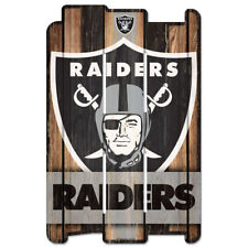 Oakland Raiders Official NFL 11"x17" Wood Fence Sign by WinCraft 112552