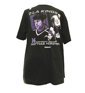 New Reebok Los Angeles Kings Mattias Norstrom #14 96'-07' T Shirt NHL Sz XL C40