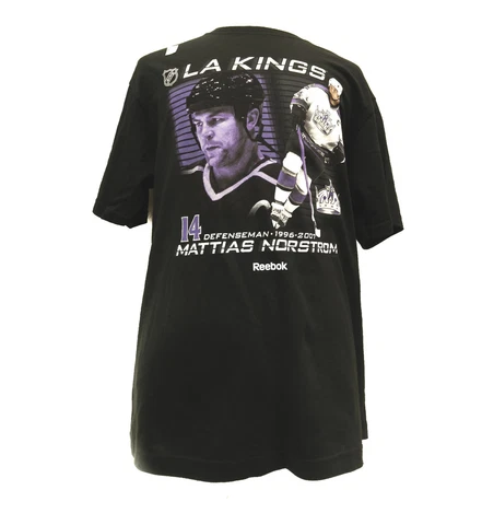 New Reebok Los Angeles Kings Mattias Norstrom #14 96'-07' T Shirt NHL Sz XL C40 Cover