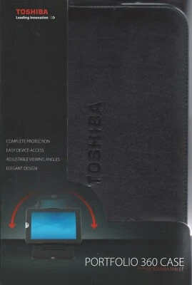 FUNDA TOSHIBA PORTAFOLIO 360 PARA TABLET TOSHIBA 10" Foto 1 de 2