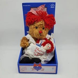 Raggedy Ann Bear & Andy Teddy Amico Speciale Applausi Firmato COA Edizione Limitata - Foto 1 di 7