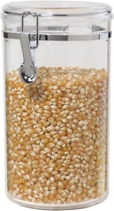 Large Clear Canister with Clamp Lid, 72 Oz - Large Airtight Food Storage Contain - Picture 1 of 12