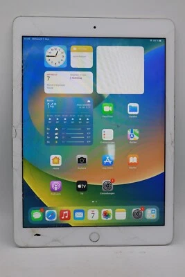 Apple iPad 5.Gen (2017) A1822 9,7" 32GB Wi-Fi Weiß Displayschaden #5398 - Bild 1 von 4