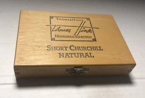 Thomas Hinds Selección Hondureña Corta Churchill Madera Natural Caja de Puros Vacía - Imagen 1 de 3
