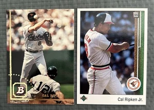 Cal Ripken Bowman 1993 & Upper Deck 1989: 2 Card Lot - Picture 1 of 6