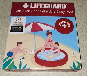 Lifeguard Inflatable Baby Pool, 40" x 40" x11", Includes Repair Kit - Picture 1 of 2