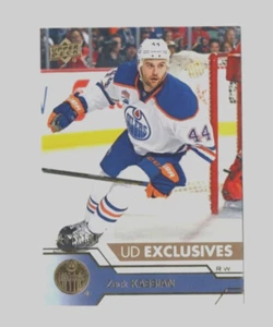2016-17 cubierta superior UD exclusivos Zack Kassian #329 #'ed 67/100 (ENOILERS) - Imagen 1 de 2