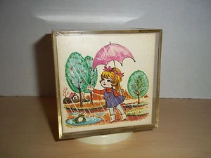 Vintage Laurel Lucite Music Box Rotating Plays Theme From "Love Story" - Picture 1 of 12