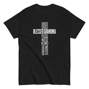 Christian Blessed Grandma Cross Mother's Day T-Shirt - Picture 1 of 8