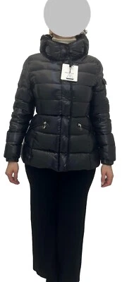 MONCLER DONNA  MODELLO BARANTE PIUMINO CORTO NERO LUCIDO TG 2 M NUOVO ETICHETTE - Imagen 1 de 4