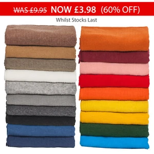 Jersey Fabric Rib Knit 4x2 Ribbed Dressmaking Stretch Material 19 Fashion Colors - Picture 1 of 35