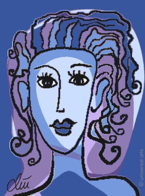 JACQUELINE DITT - Die Treue ltd.signiert Original Druck Grafik Fidelity Poträt - Bild 1 von 3