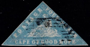 1861 Cape of Good Hope 4d Pale Milky Blue Woodblock SG 14 VG/FU Cat. £2,750.00 - Picture 1 of 1