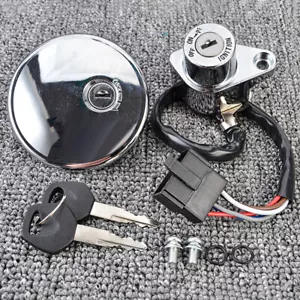 For Kawasaki VN400 Vulcan Classic VN800 Ignition Switch Fuel Gas Cap Key Set - Foto 1 di 9