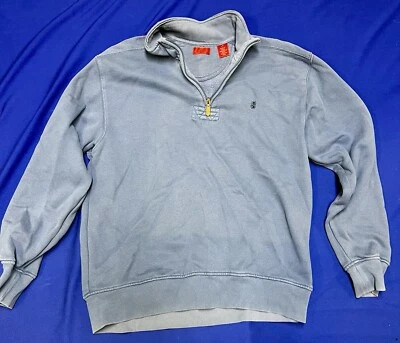 Suéter IZOD LUXURY SPORT Vintage Azul Para Hombre Cremallera Talla Grande Hecho Foto 1 de 4