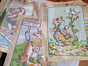 SET OF 3 TAPESTRY CANVASSES, AUSTRALIANA, 32 X 22 CMS - Picture 1 of 4
