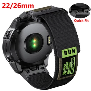 Wytrzymały nylonowy pasek do Garmin Fenix 8 7 7X 6 6X Pro 5 Tactix Epix Quick Fit Strap - Zdjęcie 1 z 15
