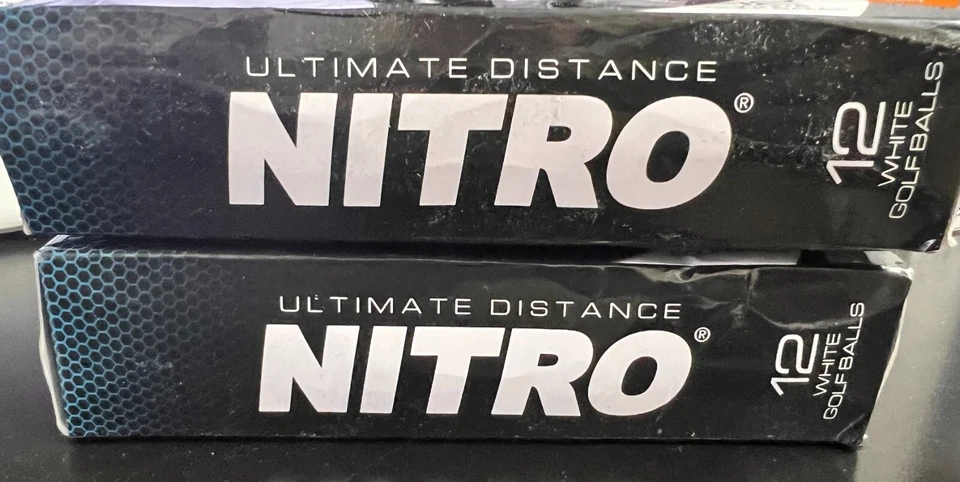 Nitro Ultimate Distance 12 White Golf Balls A30
