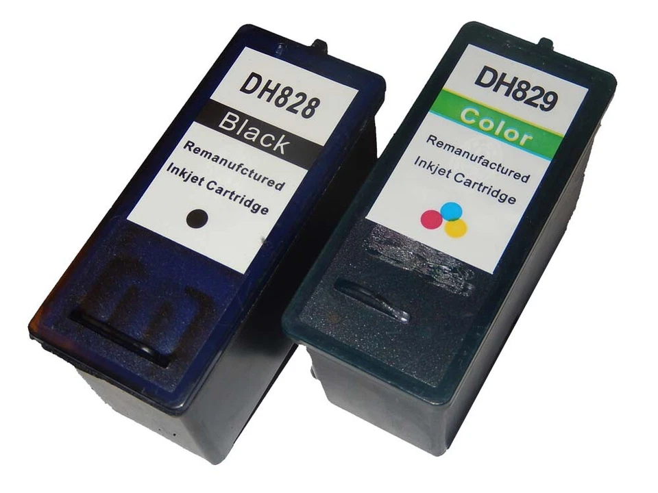 2 cartucho de impresión para Dell All-in-One 968 966 A968 A966 34ml - Imagen 1 de 1