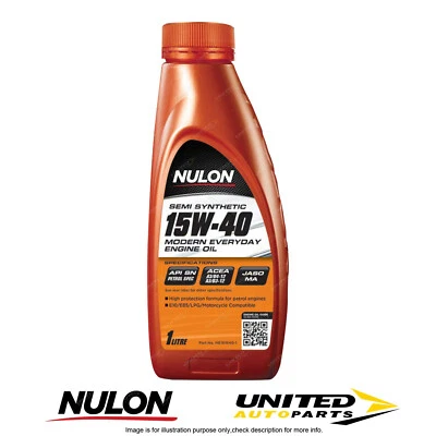 NULON Semi Synthetic 15W-40 Engine Oil 1L for FIAT 128 Sedan 128SL Coupe 128 3P - image 1 of 2