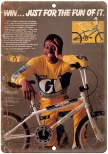 Letrero metálico reproducción anuncio BMX vintage GT Interceptor B478 - Imagen 1 de 2