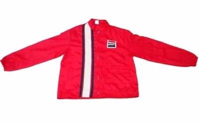 Chaqueta cortavientos Holley roja vintage años 60-70 oferta real período músculo correcto Foto 1 de 4