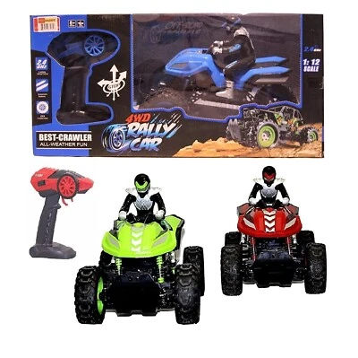 Remote Control Off Road Quad Bike ATV Suspension 4WD Rally Car 1:12 Channel RC - Image 1 of 4