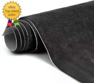 Premium schwarze Wildleder Stofffolie - 17 x 70 Zoll Wildlederfolie für Autoinnenraum - selbst- - Bild 1 von 12