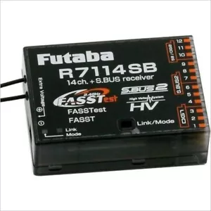 2.4GHz S.BUS Receiver FASST/FASSTest #R7114SB (RC🏎️WillPower) Futaba - Picture 1 of 1