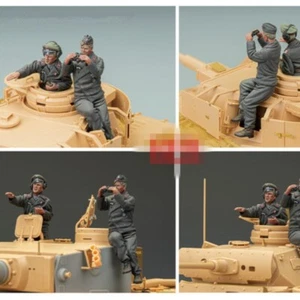 1/35 WWII German Tank Crew Resin Figuren - Panzer Commander 2 Figuren (OHNE SZENE) - Bild 1 von 1