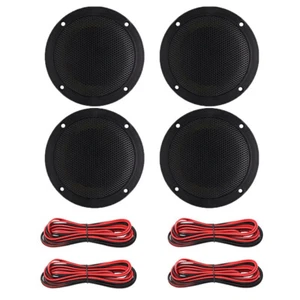 4*Herdio 320W 4" Marine Boat Car Waterproof Speakers 2-Way Ceiling Wall Speakers - Picture 1 of 15