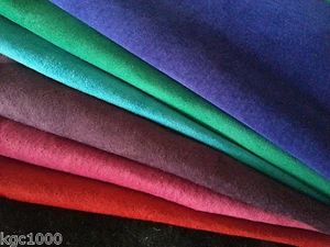 Pig Suede Skins BLACK PINK RED BLUE PURPLE hides soft leather craft trimming - Picture 1 of 15