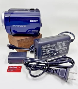 Sony Handycam DCR-SR47 Blue Digital Camcorder 2.7" LCD Touchscreen Working READ - Picture 1 of 24