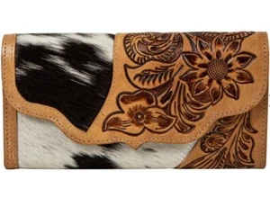 Myra Blossom In Bloom Hand-tooled Leather Wallet S-8170 - Picture 1 of 4
