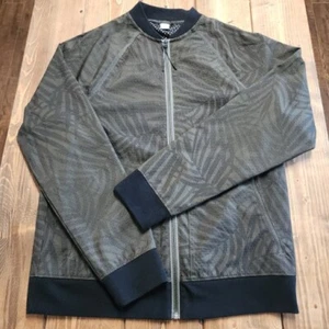 Old Navy Active Full Zip Jacke Damen Medium 19x27 Jungle Motiv grün/schwarz - Bild 1 von 14